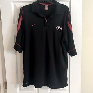 UGA Bulldogs Nike FitDry UGA  Polo Mens L
